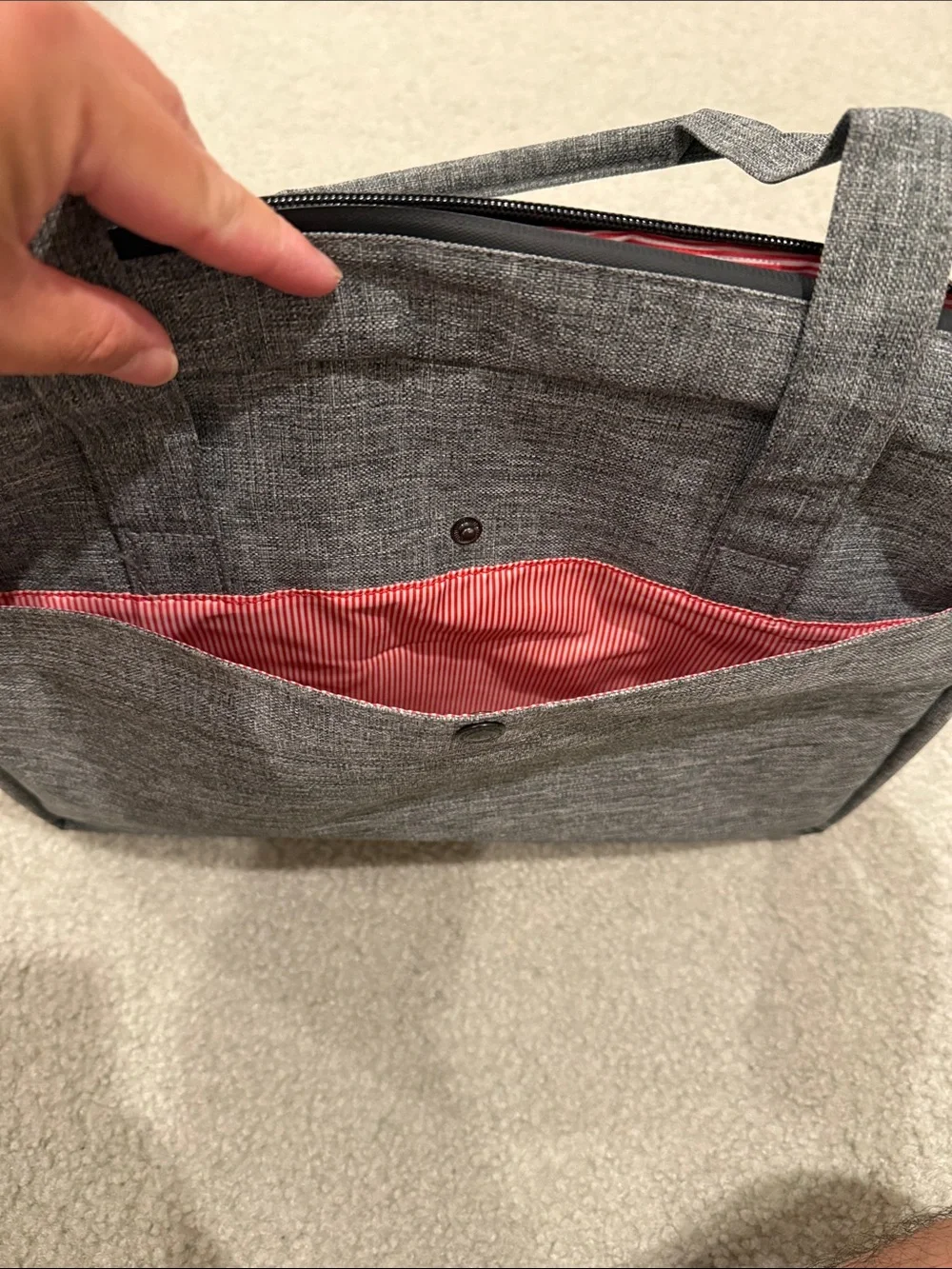 Herschel Supply Company Gray Messenger Laptop Bag